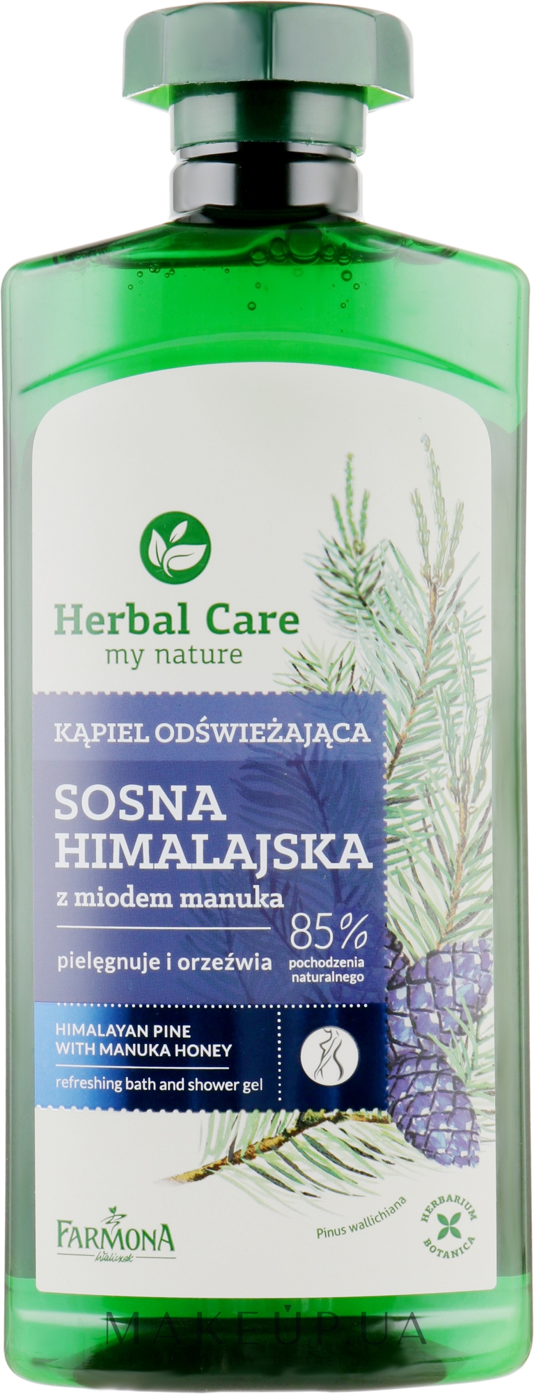 Гель-масло для ванны и душа "Сосна и мед манука" - Farmona Herbal Care — фото 500ml