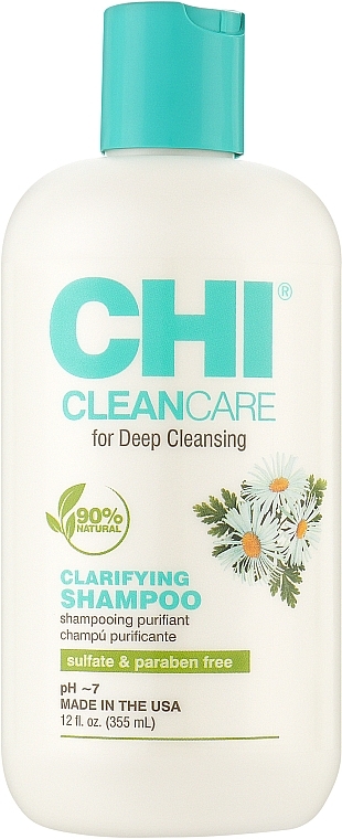 Безсульфатний глибокоочищувальний шампунь для волосся - CHI Clean Care Clarifying Shampoo — фото N1