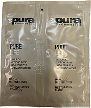 Парфумерія, косметика Набір - Pura Kosmetica Pure Life Regenerating (shmp/10ml + mask/15ml)