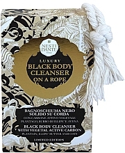 Парфумерія, косметика Мило "Розкішне чорне" на мотузці - Nesti Dante Luxury Black Soap Body Cleanser On A Roap