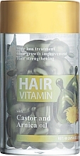 Капсули від випадіння та для росту волосся з Касторовою олією та олією Арніки - LeNika — фото N1