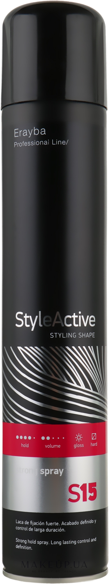 Лак для волосся сильної фіксації - Erayba S15 Extreme Spray — фото 500ml