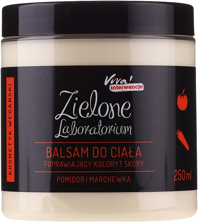Лосьйон для покращення тонусу шкіри "Помідор і морква" - Zielone Laboratorium — фото N1