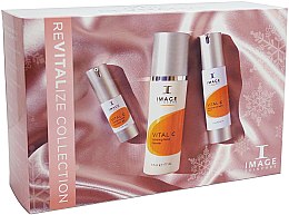 Парфумерія, косметика Набір - Image Skincare Holiday Revitalize (milk/177ml + serum/50ml + e/gel/15ml + bag )