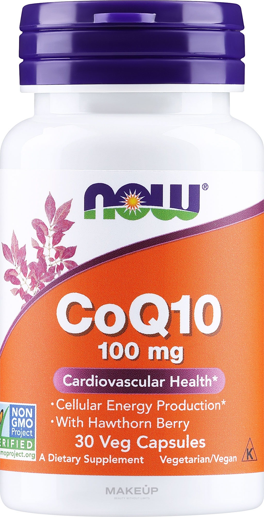 Коэнзим Q10, 30 капсул - Now Foods CoQ10 with Hawthorn Berry — фото 30шт