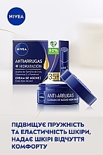 Нічний крем проти зморщок + зволоження 35+ - NIVEA Anti-Wrinkle + Hydration Night Cream — фото N3