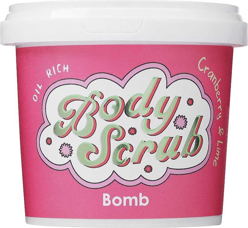 Скраб для тела "Клюква и лайм" - Bomb Cosmetics Cranberry & Lime Oil Based Body Scrub — фото N1