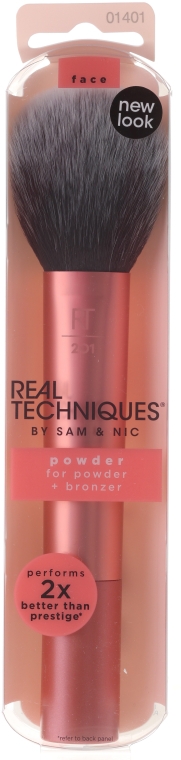 Кисть для пудры 10410, розовая - Real Techniques Powder Brush — фото N1