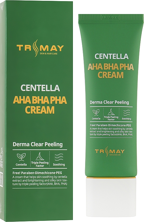 Обновляющий крем для лица с кислотами и центеллой - Trimay Aha Bha Pha Centella Cream 
