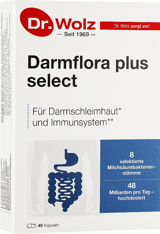 Пробиотики после антибиотиков - Dr. Wolz Darmflora Plus Select — фото N1