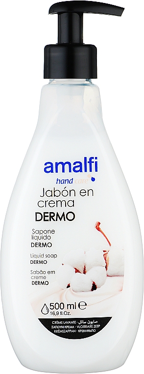Крем-мыло для рук "DERMO защита кожи" - Amalfi Hand Washing Soap — фото N1
