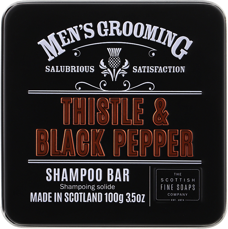Шампунь для волос "Чертополох и черный перец" - Scottish Fine Soaps Mens Grooming Thistle & Black Pepper Shampoo Bar