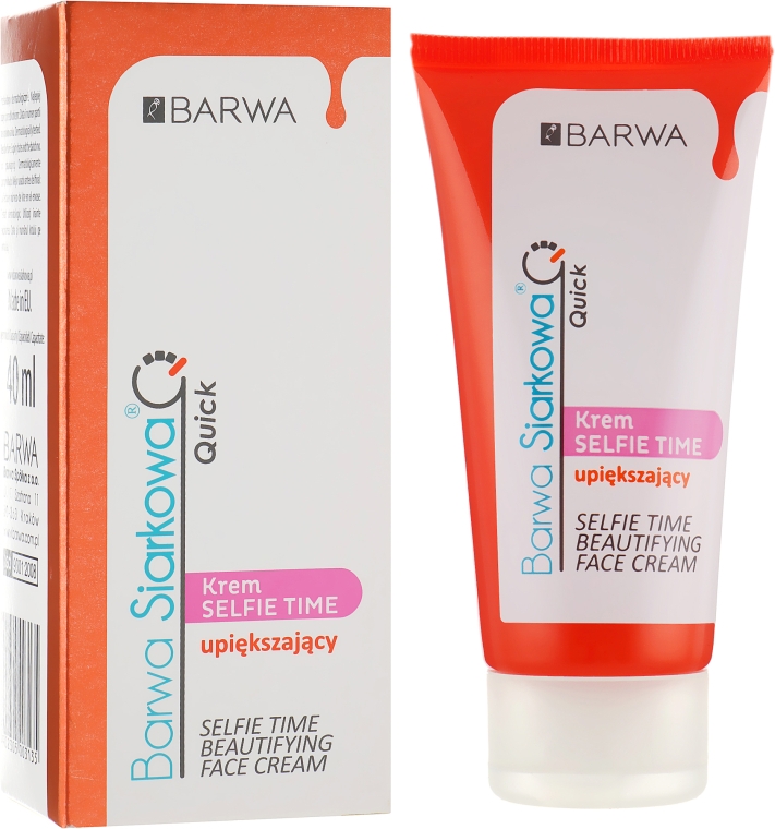Зміцнювальний крем для обличчя - Barwa Siarkowa Selfie Time Cream