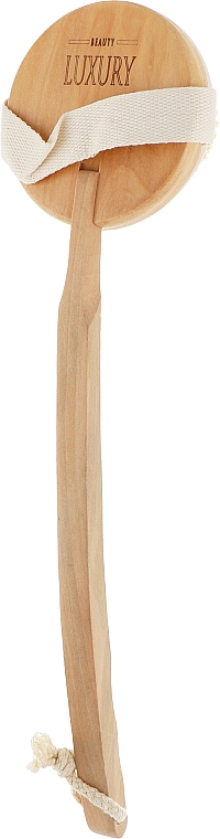 Щетка-массажер для душа с деревянной ручкой - Beauty LUXURY — фото N2