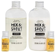 Набір для кучерявого волосся - Mix & Shout Repair (sham/250ml + condit/250ml + ampoul/2x5ml) — фото N2