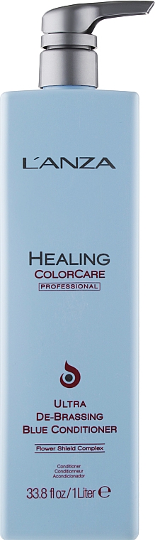 Кондиционер для устранения рыжины - L'anza Healing ColorCare De-Brassing Blue Conditioner — фото N3