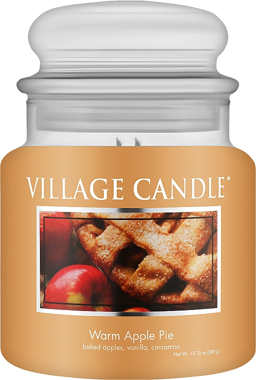 Ароматична свічка в банці "Теплий яблучний пиріг" - Village Candle Warm Apple Pie — фото N3