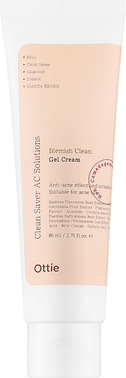 Крем-гель для проблемної шкіри - Ottie Blemish Clean Gel Cream — фото N1