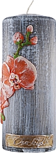 Декоративна свічка "Орхідея", помаранчева - Soap Stories — фото N2