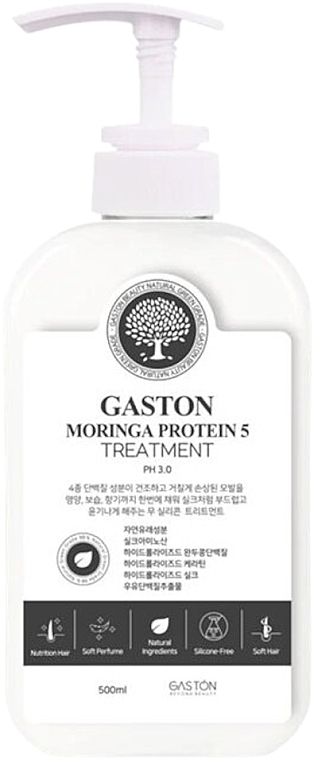 Средство по уходу за волосами - Gaston Moringa Protein 5 Treatment — фото N1