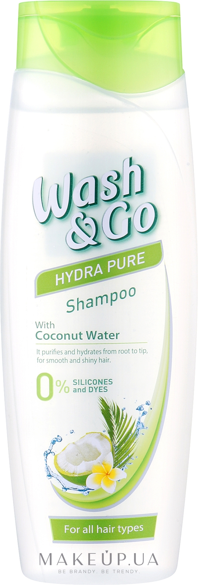 Шампунь із кокосовою водою для всіх типів волосся - Wash&Go Hydra Pure Coconut Water Shampoo — фото 400ml