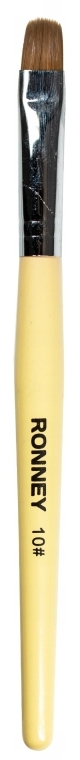 Пензлик для дизайну нігтів, RN 00445 - Ronney Professional Gel Brush №10 — фото N1