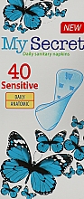 Щоденні гігієнічні прокладки "Sensitive Daily Anatomic", 40шт. - My Secret — фото N1