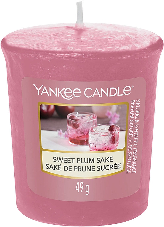 Ароматична свічка-вотив "Солодке сливове саке" - Yankee Candle Sweet Plum Sake — фото N1