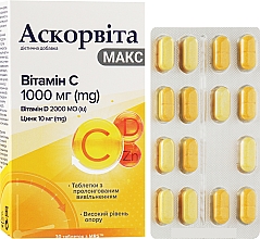 Аскорвита Макс таблетки № 30 - Natur Produkt Pharma — фото N2