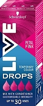 Капли для окрашивания волос - Live Drops Petal Pink Temporary Color — фото N1