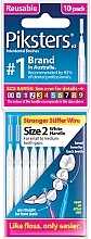 Міжзубні йоржики 2, білі, 10 шт. - Piksters Interdental Brushes White Size 2 — фото N1