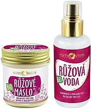 Набір - Purity Vision Bio Rejuvenating Set With Damask Roses (wat/100ml + butter/oil/120ml) — фото N2