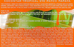 Гидрогелевые патчи для глаз "Тропические фрукты. Папайя" - Kocostar Tropical Eye Patch Papaya — фото N6