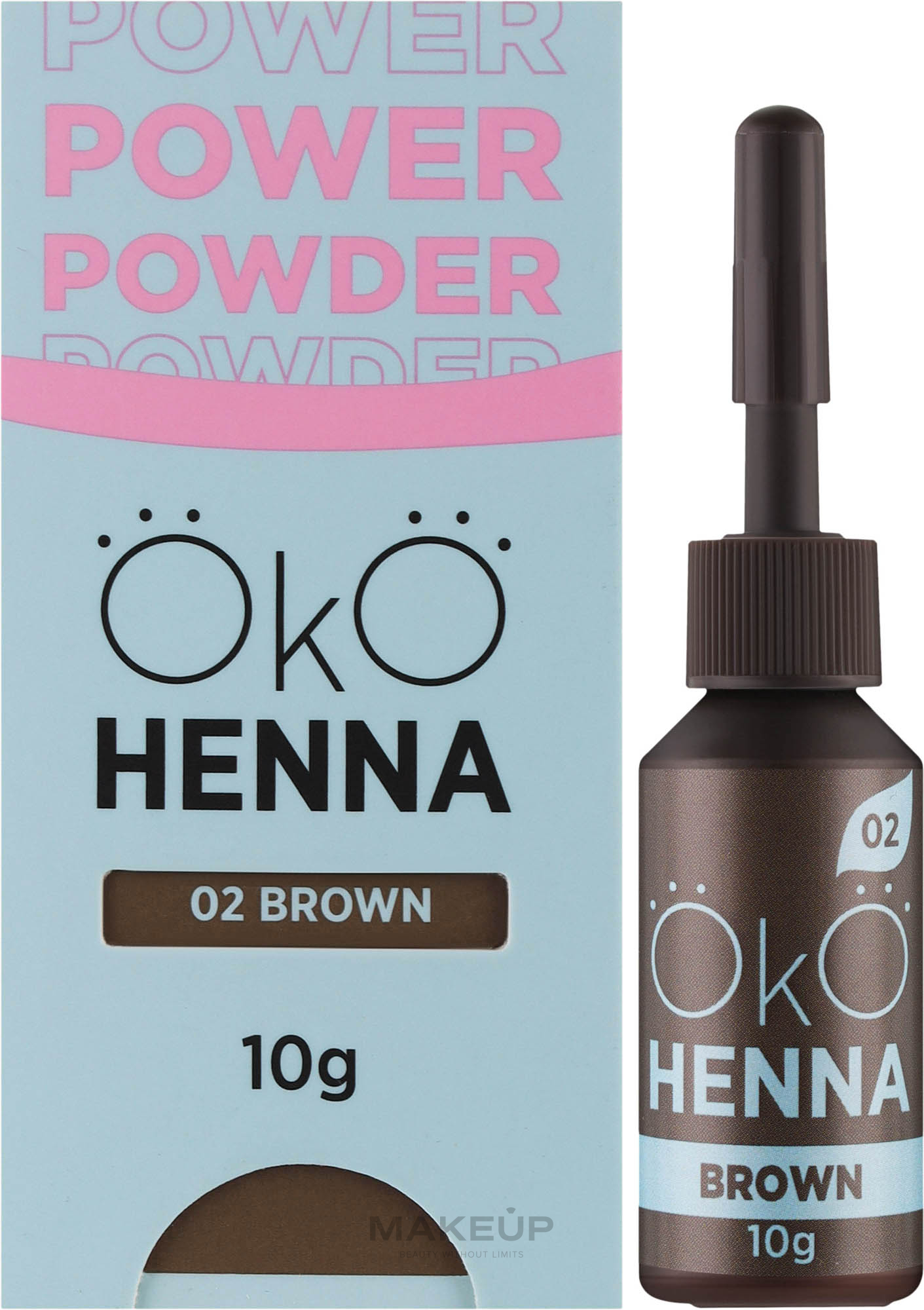 Хна для бровей - OkO Lash & Brow OkO Henna Power Powder — фото 02 - Brown