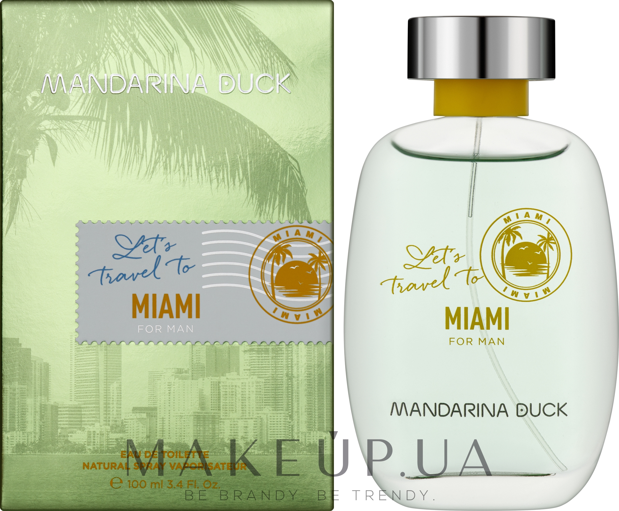 Mandarina Duck Let's Travel To Miami For Man - Туалетная вода — фото 100ml