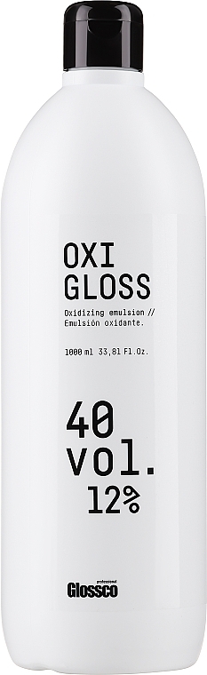 Окислювач для волосся - Glossco Color Oxigloss 40 Vol — фото N1