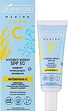 Сонцезахисний гідрокрем для обличчя - Bielenda C Marine Care Hydro-Cream SPF 50 Deeply Moisturizing And Protective — фото N2