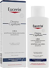 Зволожуючий шампунь для сухої та подразненої шкіри голови - Eucerin DermoCapillaire Calming Urea Shampoo — фото N2