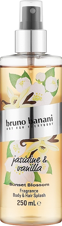 Bruno Banani Sunset Blossom Jasmine & Vanilla Body & Hair Splash - Спрей для тела — фото N1