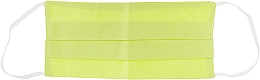 Маска защитная из хлопка для лица однотонная, салатовая - Gioia — фото N1