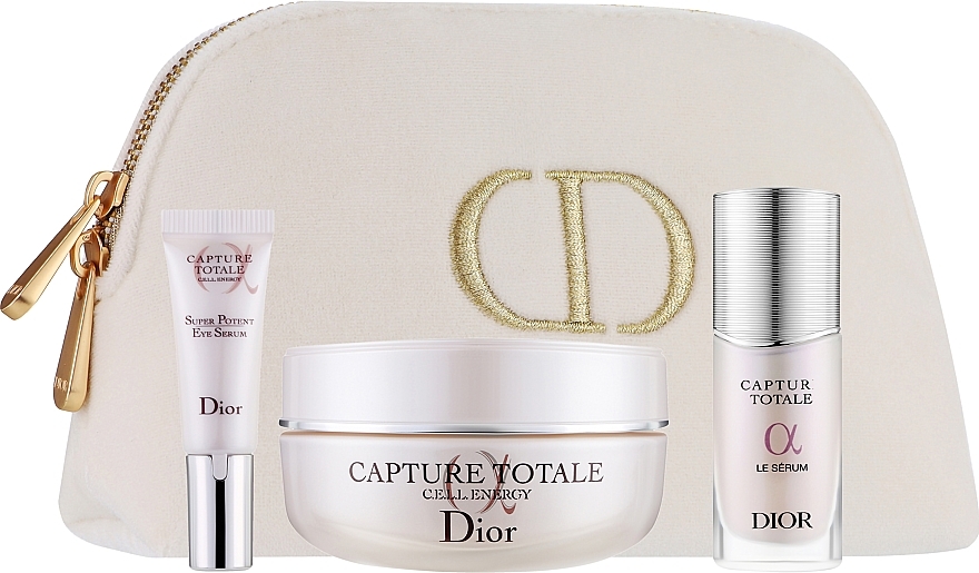 Набор - Dior Capture Totale (f/ser/10ml + eye/ser/5ml + f/cr/50ml + pouch) — фото N1