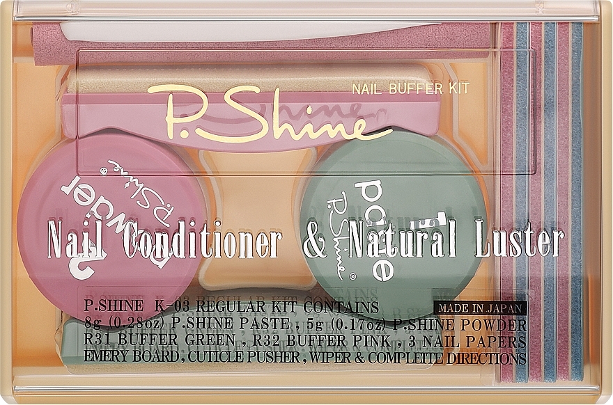 Набор - P.Shine (n/paste/8g + n/puder/5g + n/pol/5pcs + n/file/1pcs + n/acc/1pcs)