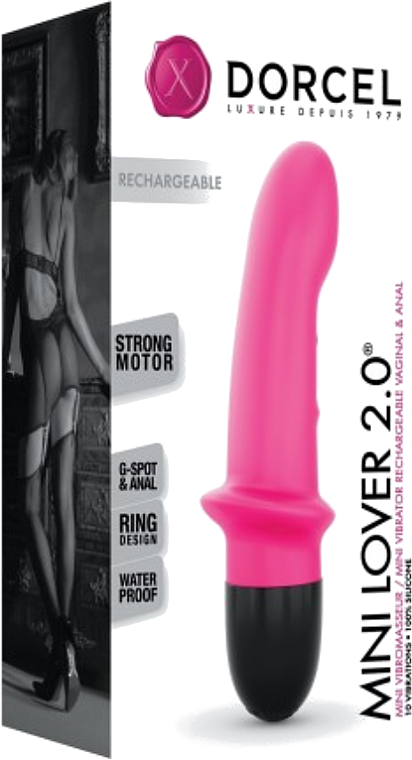 Вібратор - Marc Dorcel Mini Lover Magenta 2.0 Pink — фото N1