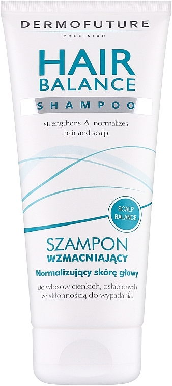 Восстанавливающий шампунь для тонких и слабых волос - DermoFuture Hair Balance Shampoo — фото N1