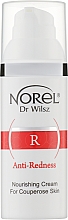 Парфумерія, косметика Живильний крем для шкіри з куперозом - Norel Anti-Redness Nourishing Cream For Couperose Skin