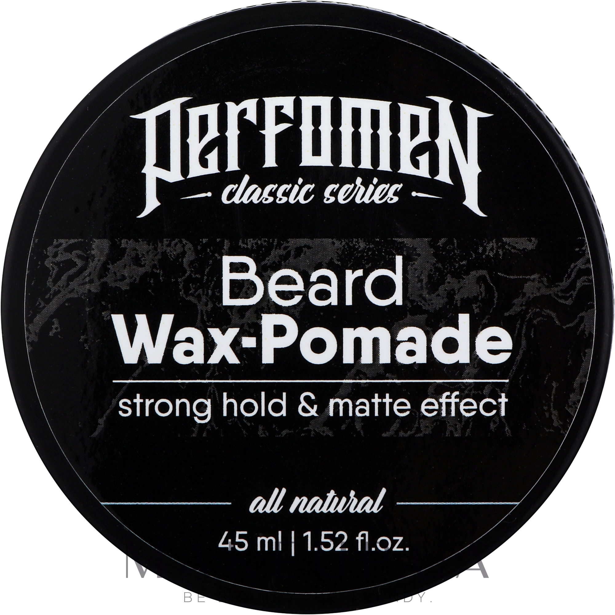 Воск-помада для бороды - Perfomen Classic Series Beard Wax-Pomade Strong Hold & Matte Effect — фото 45ml