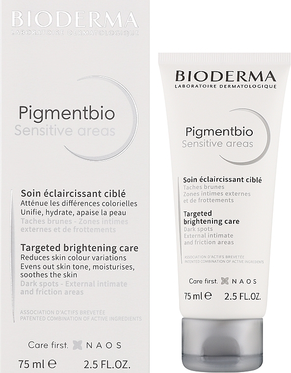 УЦІНКА Відбілювальний крем для чутливих зон тіла - Bioderma Pigmentbio Sensitive Areas Cream * — фото N2