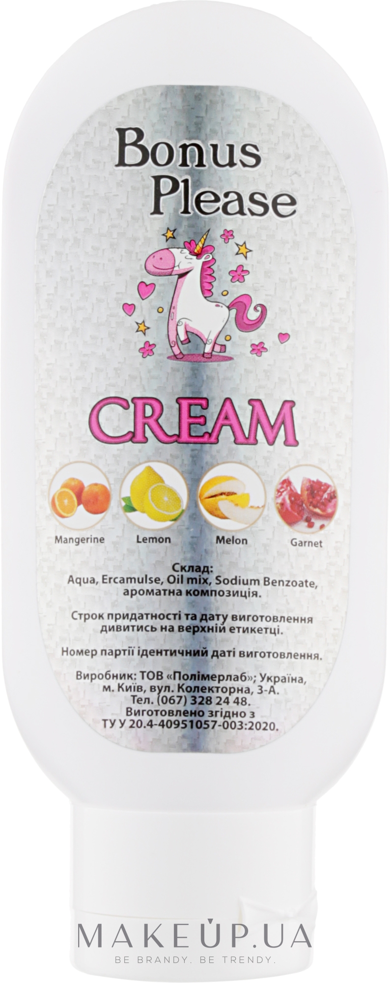Крем для рук "Гранат" - Bonus Please Hand Cream Garnet — фото 100g