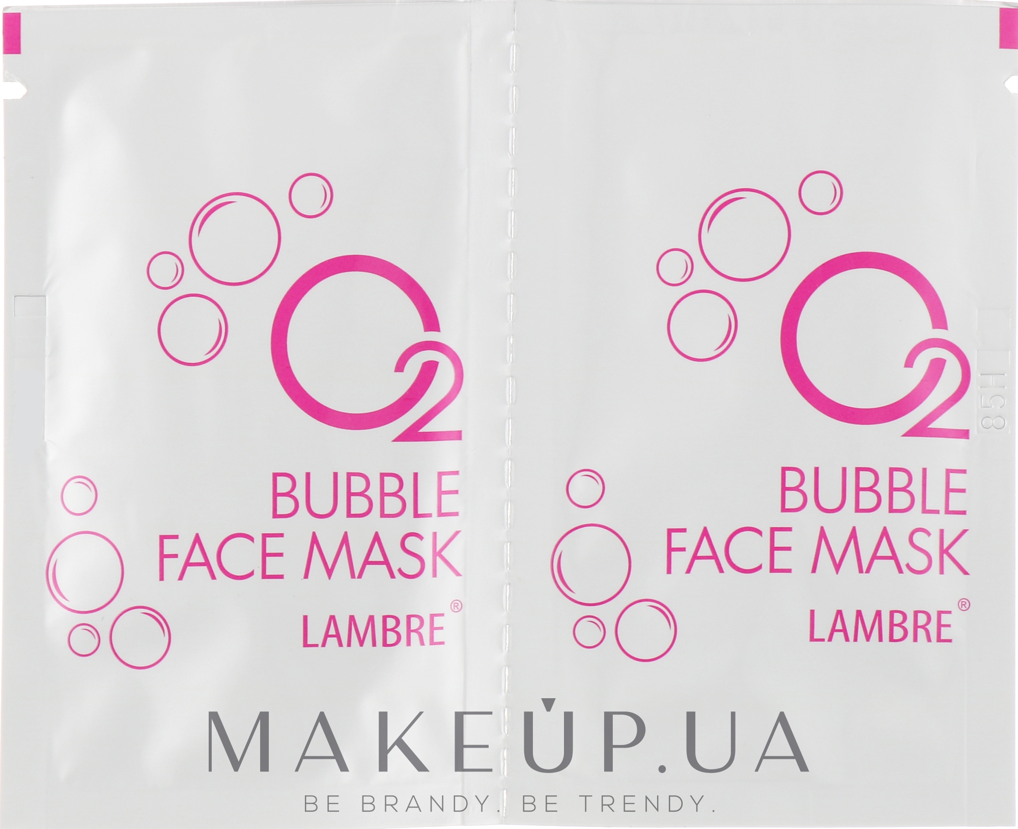 Маска для лица пузырьковая с сильным кислородным действием - Lambre O2 Bubble Face Mask — фото 2x8ml