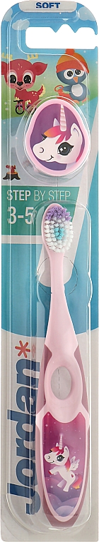 Зубная щетка "New travel cap", розово-фиолетовая - Jordan